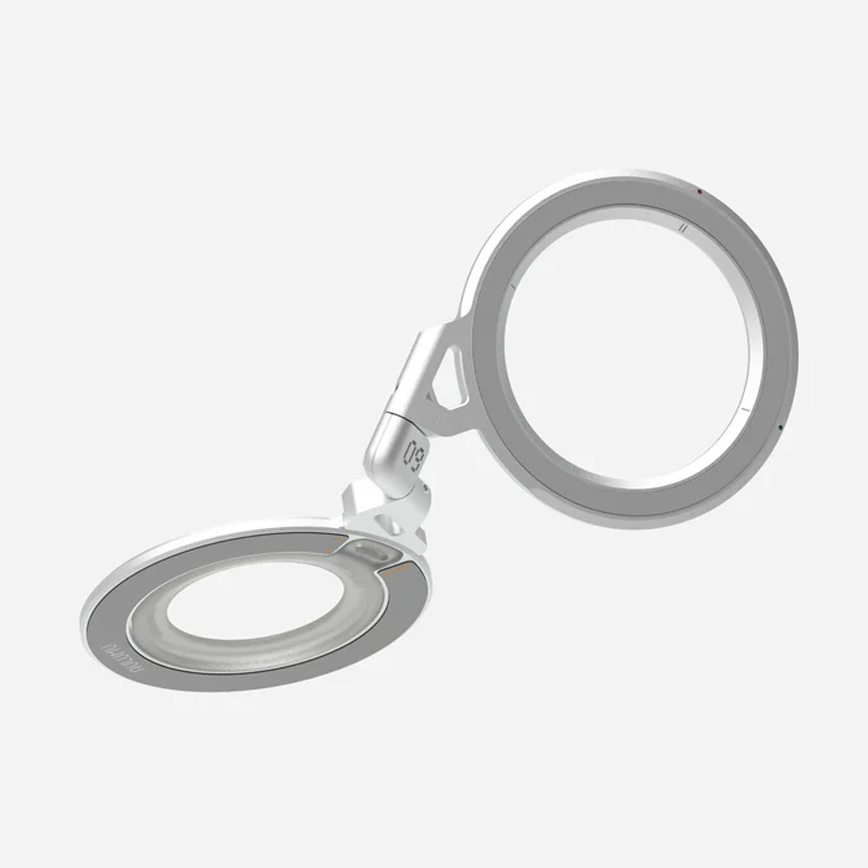 Stand MagSafe Aulumu G09 Infinite 360°, Corp din aluminiu, Rotire 360° pe mai multe axe, Prindere magnetica puternica, Inel ergonomic pentru sustinere, Suport pentru birou, Alb Stand MagSafe Aulumu G09 Infinite 360°, Corp din aluminiu, Rotire 360° pe mai multe axe, Prindere magnetica puternica, Inel ergonomic pentru sustinere, Suport pentru birou, Alb - imagine 16