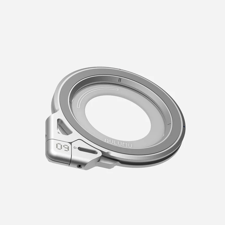Stand MagSafe Aulumu G09 Infinite 360°, Corp din aluminiu, Rotire 360° pe mai multe axe, Prindere magnetica puternica, Inel ergonomic pentru sustinere, Suport pentru birou, Alb Stand MagSafe Aulumu G09 Infinite 360°, Corp din aluminiu, Rotire 360° pe mai multe axe, Prindere magnetica puternica, Inel ergonomic pentru sustinere, Suport pentru birou, Alb - imagine 9