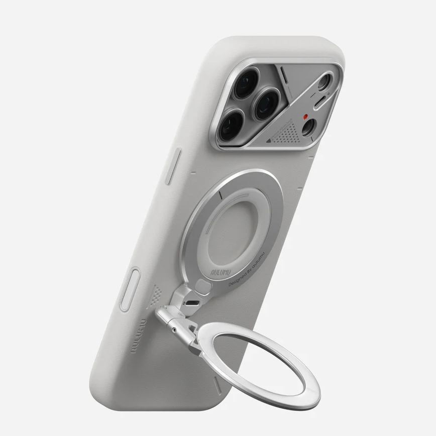 Stand MagSafe Aulumu G09 Infinite 360°, Corp din aluminiu, Rotire 360° pe mai multe axe, Prindere magnetica puternica, Inel ergonomic pentru sustinere, Suport pentru birou, Alb Stand MagSafe Aulumu G09 Infinite 360°, Corp din aluminiu, Rotire 360° pe mai multe axe, Prindere magnetica puternica, Inel ergonomic pentru sustinere, Suport pentru birou, Alb - imagine 10