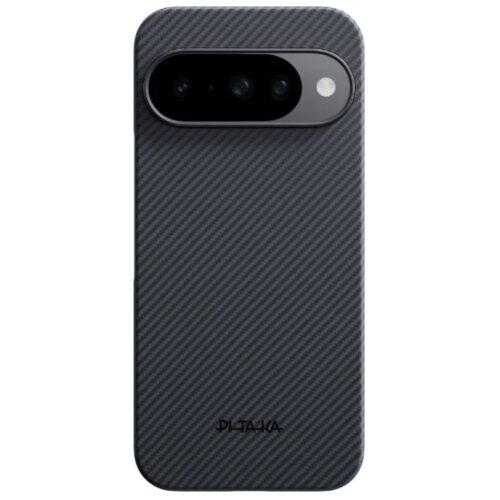 Husa MagEZ 6 Pitaka Google Pixel 10 & 10 Pro, Aramida 600D, Negru/Gri, MagSafe, Ultra Slim