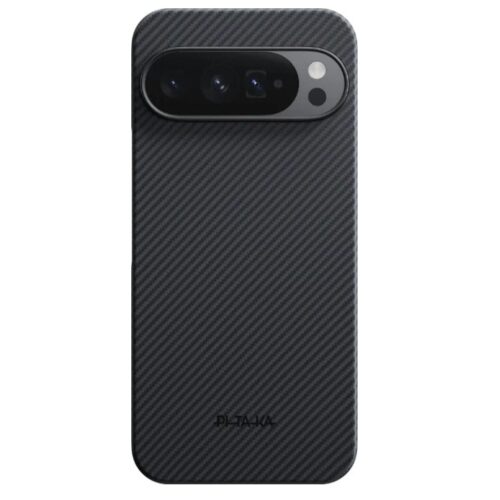 Husa MagEZ 6 Pitaka Google Pixel 10 Pro XL, Aramida 600D, Negru/Gri, MagSafe, Ultra Slim