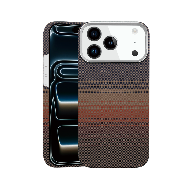 Husa pentru iPhone 17 Pro Max Daden® din fibra de aramida/Kevlar, Aramid PTK, MagSafe Integrat, Protectie Antisoc, Camera Ultra Safe, Stripe Sunset, Portocaliu Husa pentru iPhone 17 Pro Max Daden® din fibra de aramida/Kevlar, Aramid PTK, MagSafe Integrat, Protectie Antisoc, Camera Ultra Safe, Stripe Sunset, Portocaliu