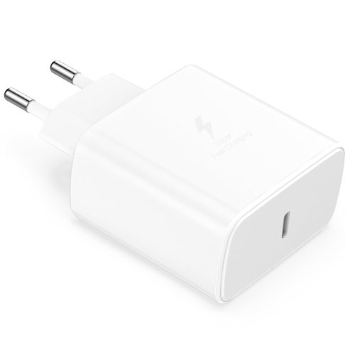 Incarcator 45W Turbo Fast Charge, Daden, USB Type-C, Incarcare Rapida, Power Delivery, Protectie inteligenta, Alb