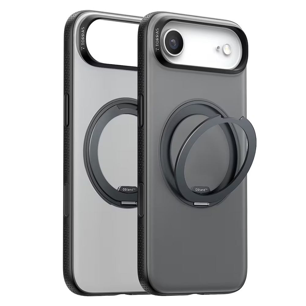 Husa pentru iPhone 17 Air Torras Ostand R Fitness Series, Incarcare wireless, Inel rotativ, Calitate premium, Negru Husa pentru iPhone 17 Air Torras Ostand R Fitness Series, Incarcare wireless, Inel rotativ, Calitate premium, Negru - imagine 6