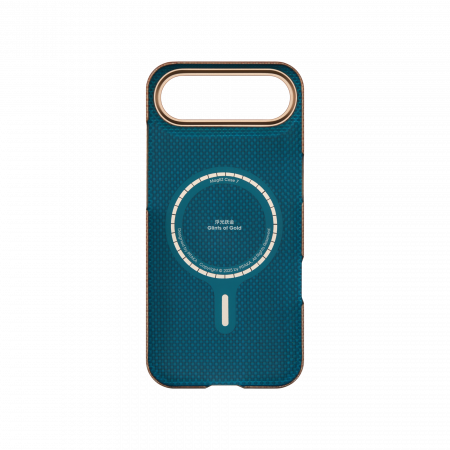 Husa pentru iPhone 17 Air Pitaka Edge, MagEZ 7, Aramida 600D, Glints of Gold, Lucid Blue, PitaTap™, MagSafe, Ultra Slim Husa pentru iPhone 17 Air Pitaka Edge, MagEZ 7, Aramida 600D, Glints of Gold, Lucid Blue, PitaTap™, MagSafe, Ultra Slim - imagine 3