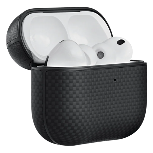 Carcasa pentru AirPods Pro 3 Pitaka MagEZ, Fibra de Aramida, Negru/Gri