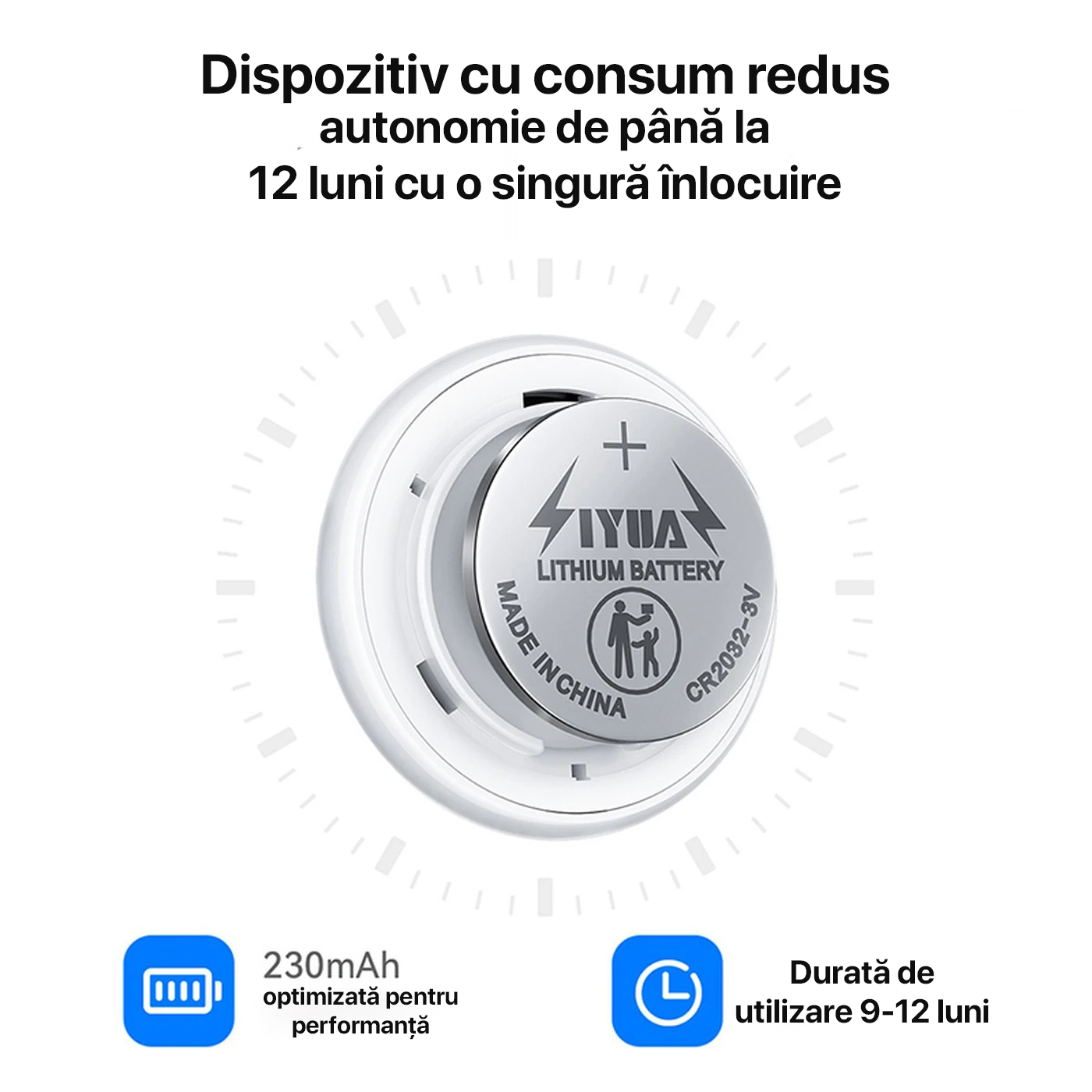 AirTag Hoco E100, Dispozitiv anti-pierdere tip AirTag, Compatibil Apple Find My, Certificat MFi, Localizare precisa, Alb AirTag Hoco E100, Dispozitiv anti-pierdere tip AirTag, Compatibil Apple Find My, Certificat MFi, Localizare precisa, Alb - imagine 3