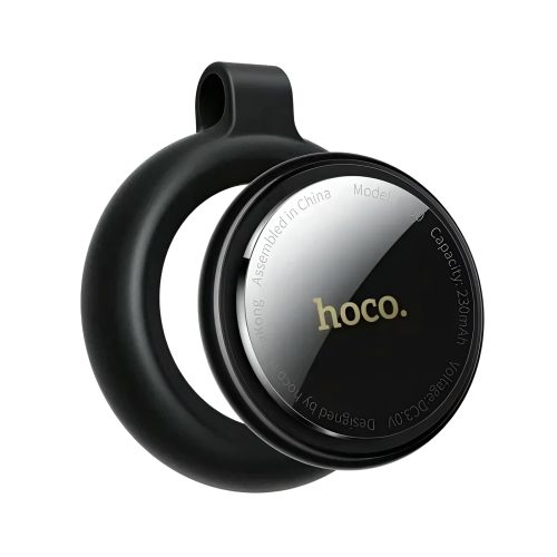 AirTag Hoco E100, Dispozitiv anti-pierdere tip AirTag, Compatibil Apple Find My, Certificat MFi, Localizare precisa, Negru