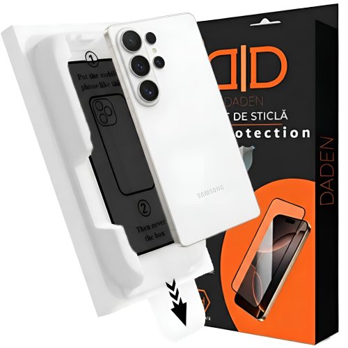 Folie sticla privacy pentru Samsung Galaxy S26 Ultra Daden MagicBox, Anti-spy, 9H, Full Glue, Full Cover, Aplicator automat, Antisoc, Antizgarieturi, Margini negre