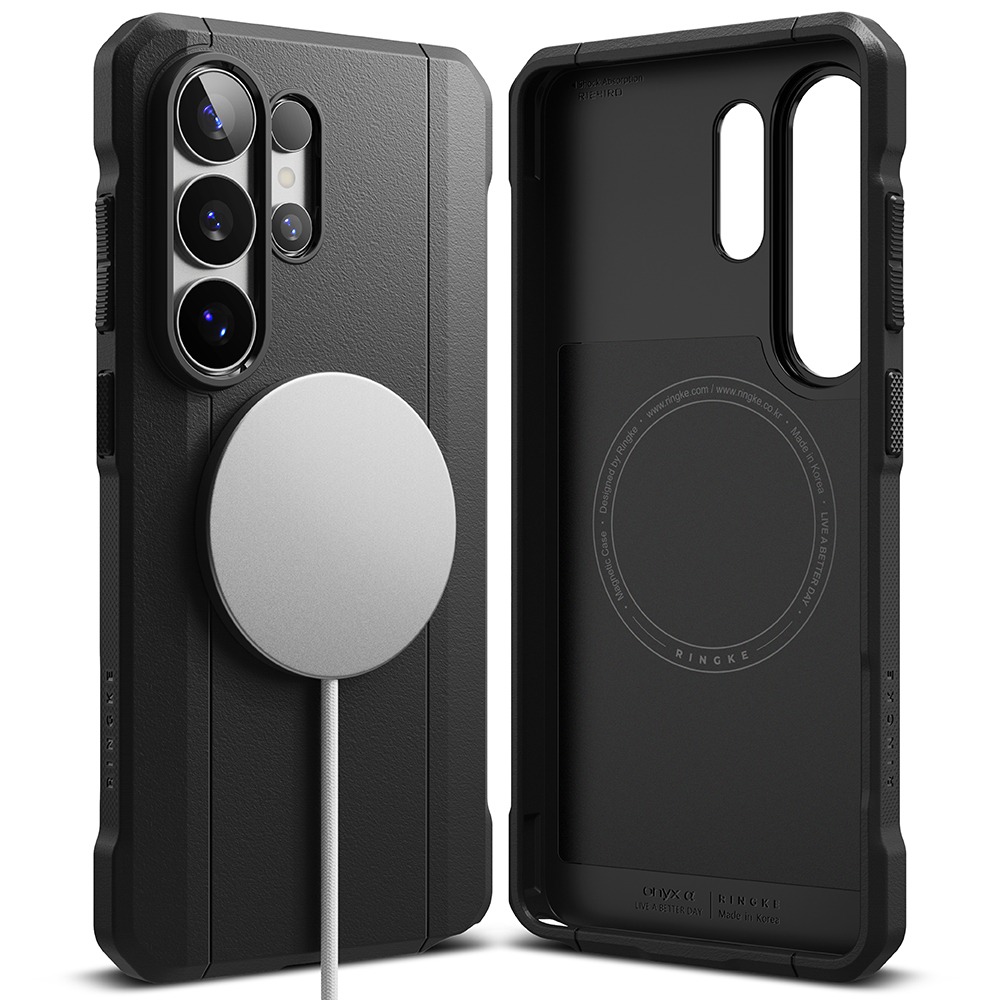 Husa Samsung S26 Ultra Ringke Onyx Alpha MagSafe, Incarcare wireless, Calitate Premium, Antisoc, Colturi intarite, Negru Husa Samsung S26 Ultra Ringke Onyx Alpha MagSafe, Incarcare wireless, Calitate Premium, Antisoc, Colturi intarite, Negru - imagine 5