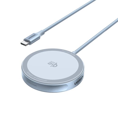 Incarcator wireless Ugreen Magflow, Putere 25W, Incarcare Qi2, compatibil cu dispozitive MagSafe, 1.5m, Negru