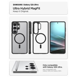 Husa pentru Samsung Galaxy S26 Ultra, Spigen Ultra Hybrid MagSafe, Calitate Premium, Negru 2955001