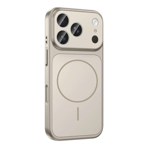 Husa pentru Apple iPhone 14 Pro Max Daden® MagLens, Slim, Incarcare wireless, Magsafe, Protectie camera inclusa, Gri titan