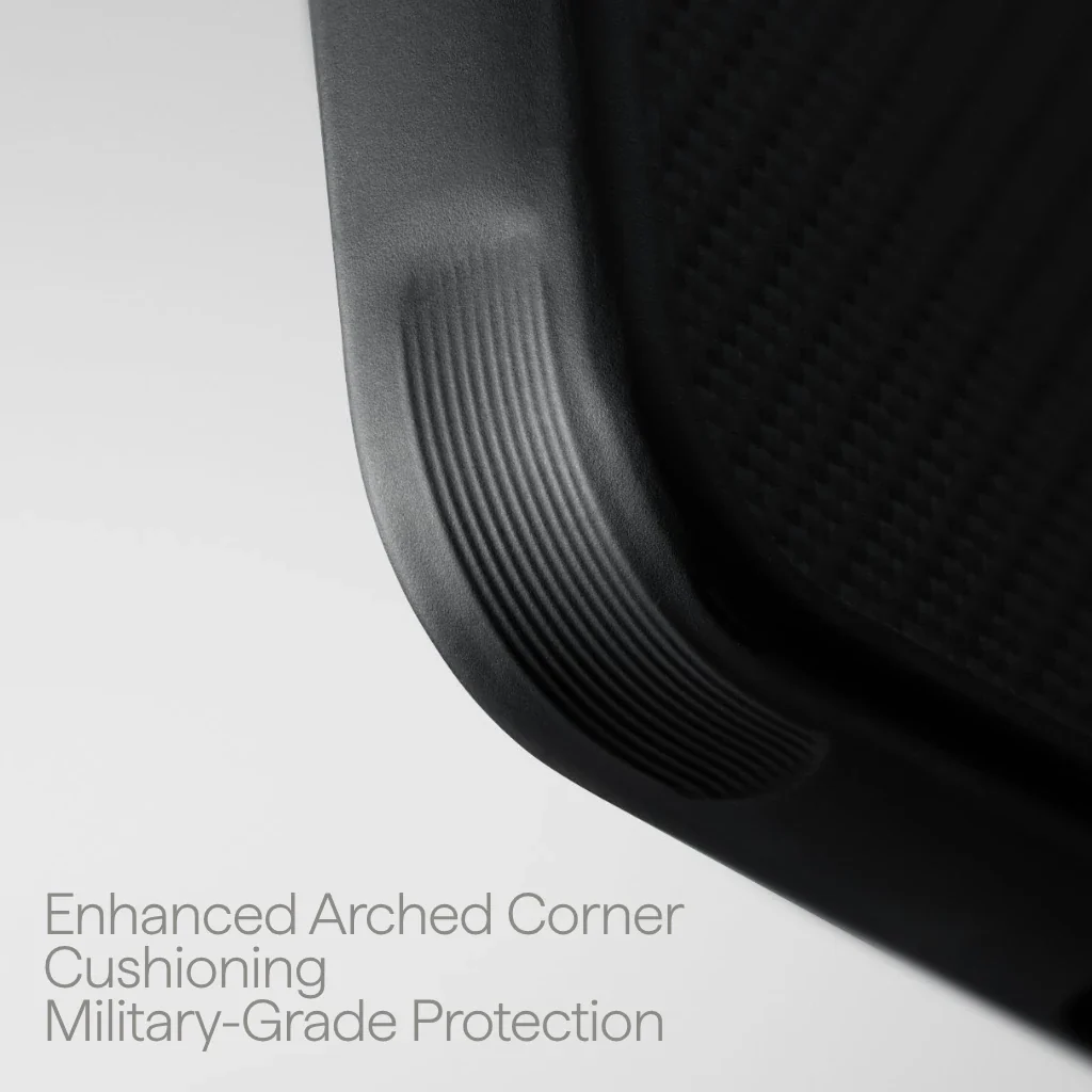 Husa Samsung S26 Ultra Pitaka, Cairn Case, Aaron Button, MagSafe, Aramida, Negru/Gri Husa Samsung S26 Ultra Pitaka, Cairn Case, Aaron Button, MagSafe, Aramida, Negru/Gri - imagine 5