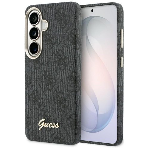 Husa pentru Samsung Galaxy S26 Guess 4G Script MagSafe, Incarcare wireless, Protectie ridicata, Calitate premium, Negru