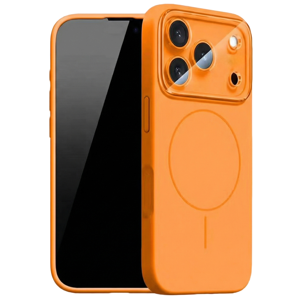 Husa pentru iPhone 14 Pro Max MagConverse, MagSafe, Incarcare Wireless, Protectie Camera, Design Slim Mat, Portocaliu Husa pentru iPhone 14 Pro Max MagConverse, MagSafe, Incarcare Wireless, Protectie Camera, Design Slim Mat, Portocaliu