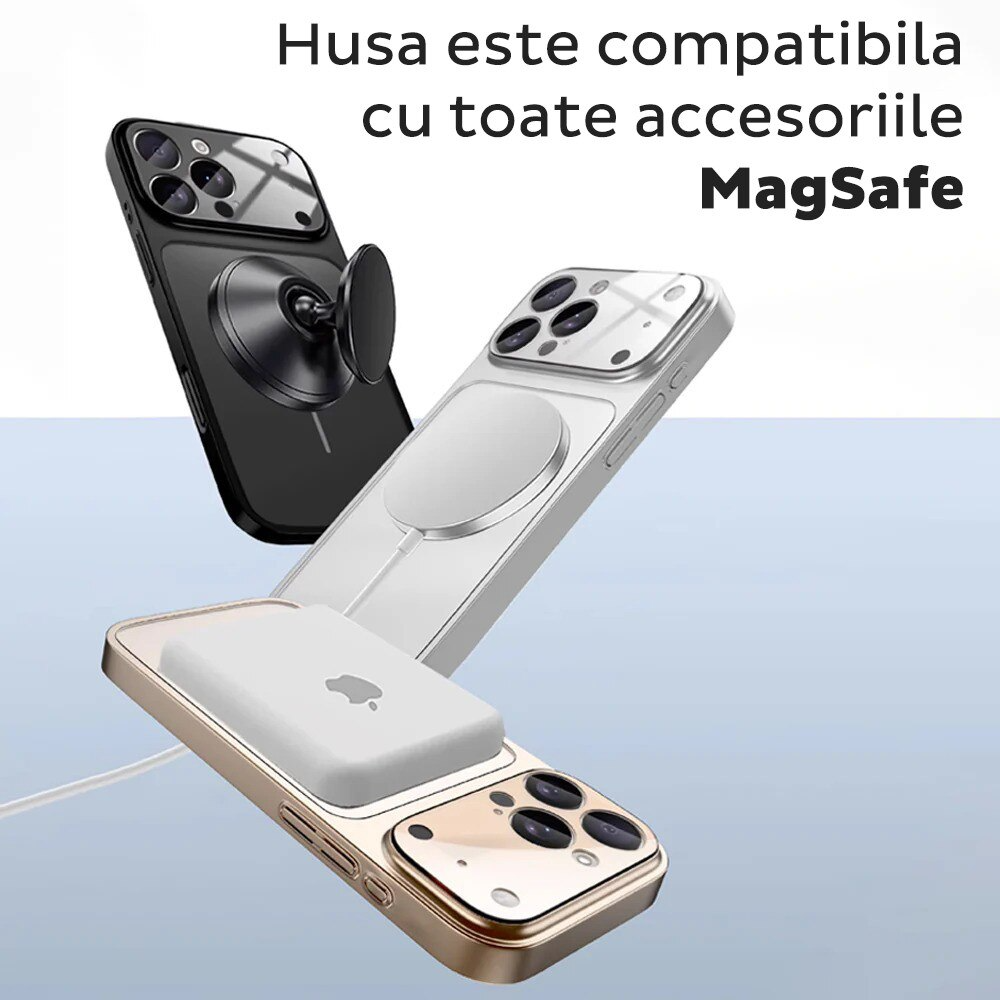 Husa pentru iPhone 14 Pro MagConverse, MagSafe, Incarcare Wireless, Protectie Camera, Design Slim Mat, Alb Husa pentru iPhone 14 Pro MagConverse, MagSafe, Incarcare Wireless, Protectie Camera, Design Slim Mat, Alb - imagine 12