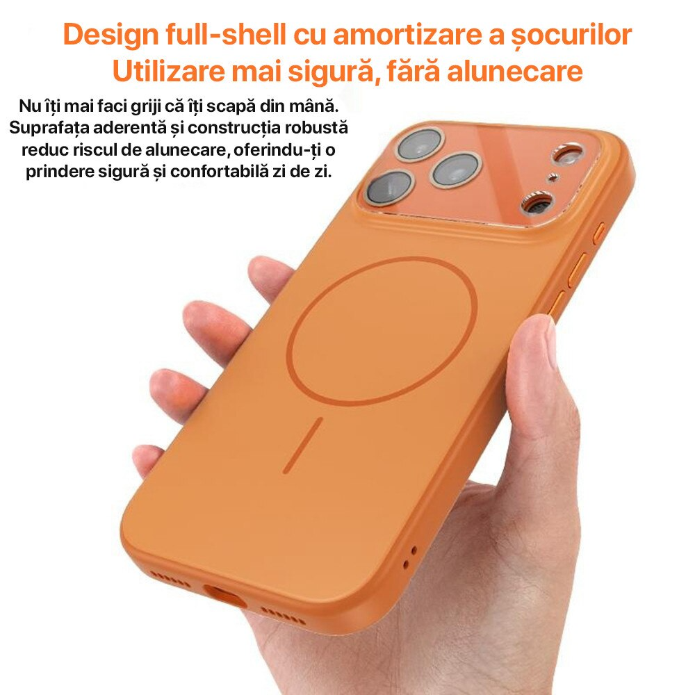 Husa pentru iPhone 14 Pro MagConverse, MagSafe, Incarcare Wireless, Protectie Camera, Design Slim Mat, Alb Husa pentru iPhone 14 Pro MagConverse, MagSafe, Incarcare Wireless, Protectie Camera, Design Slim Mat, Alb - imagine 5