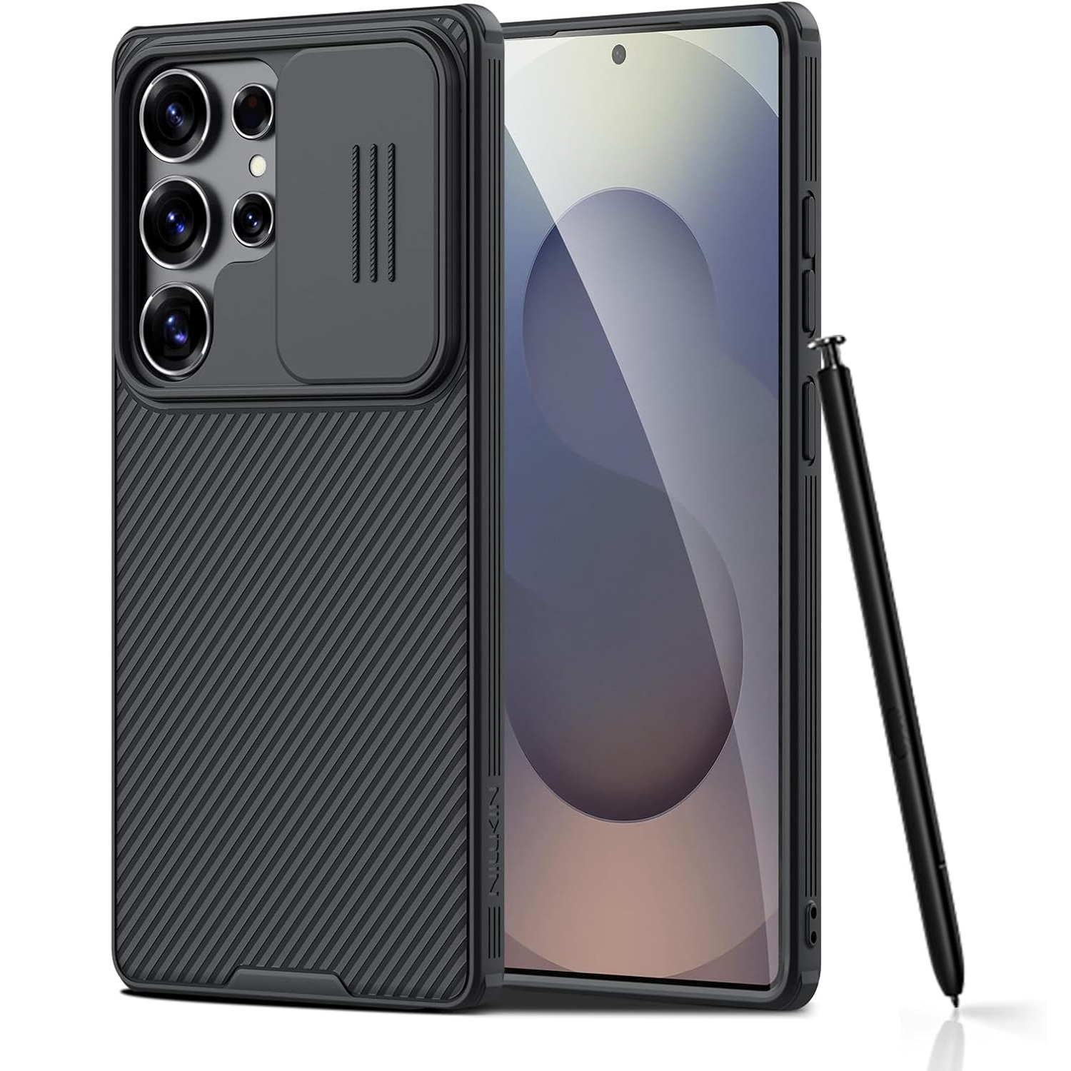 Husa pentru Samsung S25 Ultra Nillkin, CamShield Pro, Policarbonat, Protectie Camera, Antisoc, Calitate Premium, Negru Husa pentru Samsung S25 Ultra Nillkin, CamShield Pro, Policarbonat, Protectie Camera, Antisoc, Calitate Premium, Negru