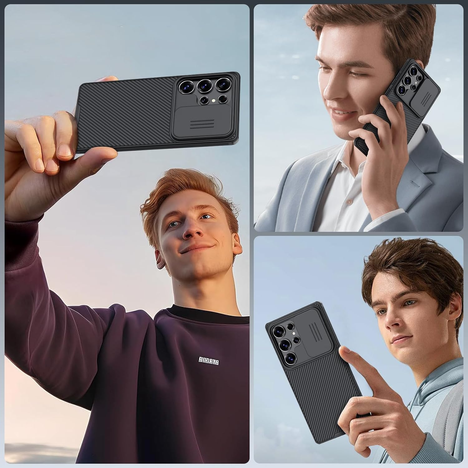Husa pentru Samsung S25 Ultra Nillkin, CamShield Pro, Policarbonat, Protectie Camera, Antisoc, Calitate Premium, Negru Husa pentru Samsung S25 Ultra Nillkin, CamShield Pro, Policarbonat, Protectie Camera, Antisoc, Calitate Premium, Negru - imagine 5