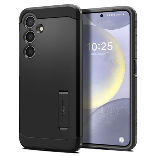 Husa pentru Samsung S24 Plus Spigen Tough Armor , Margini portejate, Protectie Antisoc, Camera Ultra Safe, Negru