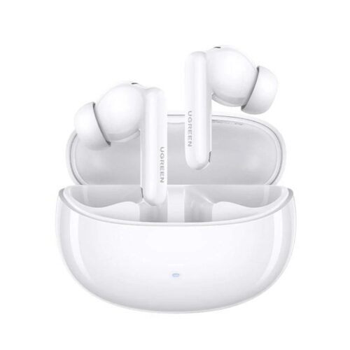 Casti wireless Ugreen HiTune T3 Pro WS206, In-Ear, Bluetooth, ANC, Type-C, 400mAh, Autonomie pana la 30 ore, Alb