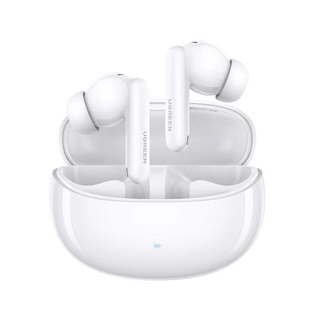 Casti wireless Ugreen HiTune T3 Pro WS206, In-Ear, Bluetooth, ANC, Type-C, 400mAh, Autonomie pana la 30 ore, Alb Casti wireless Ugreen HiTune T3 Pro WS206, In-Ear, Bluetooth, ANC, Type-C, 400mAh, Autonomie pana la 30 ore, Alb