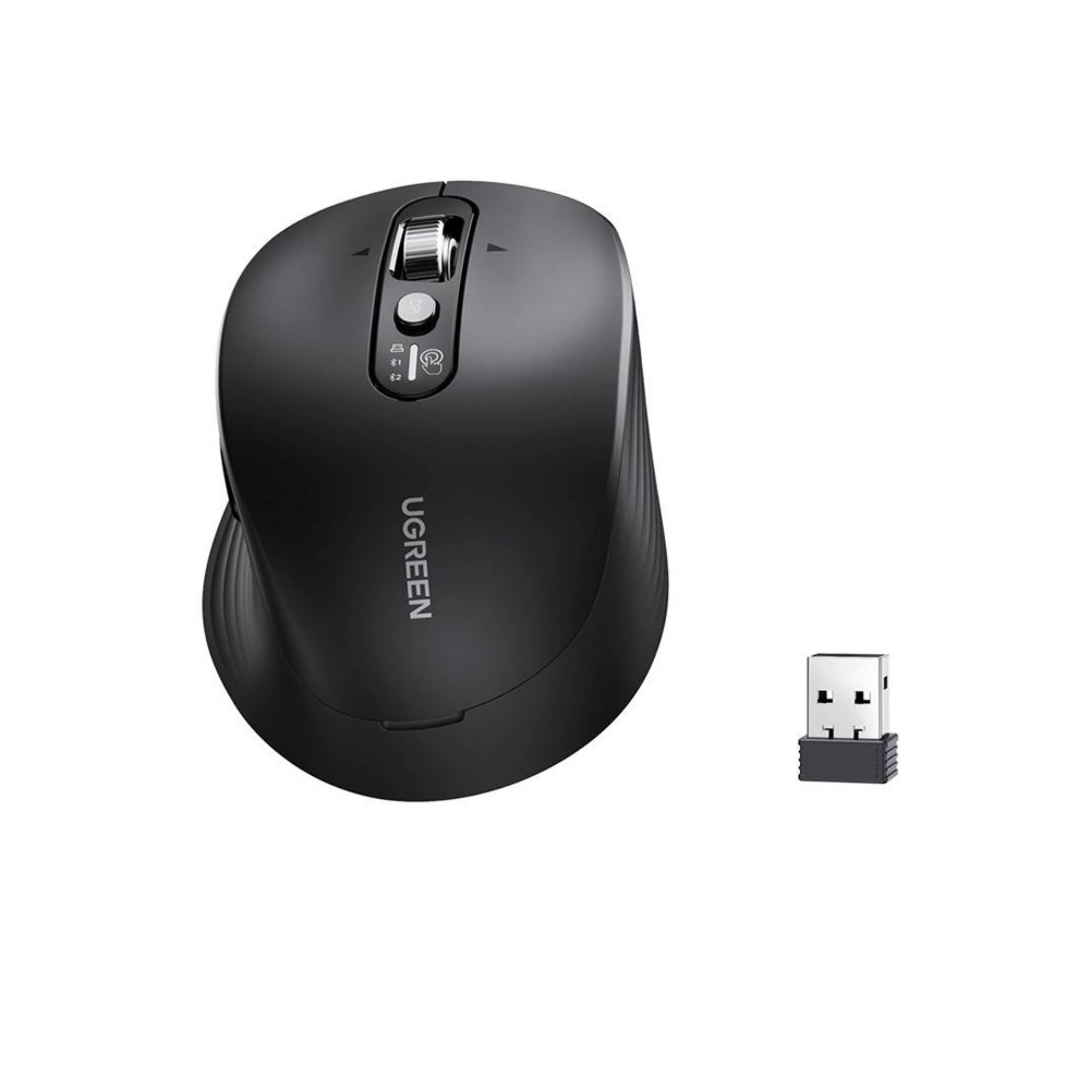 Mouse Ugreen M752, Conexiune 2.4G, USB, Ergonomic si Portabil, Bluetooth 5.4, 2.4Ghz, Rotita 4D, 1000-5000DPI, Negru Mouse Ugreen M752, Conexiune 2.4G, USB, Ergonomic si Portabil, Bluetooth 5.4, 2.4Ghz, Rotita 4D, 1000-5000DPI, Negru - imagine 8