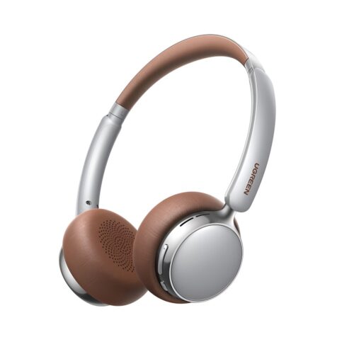 Casti wireless Ugreen HiTune Studio Plus HP207, Bluetooth 6.0, Microfon, TWS, ANC, Low Latency, Autonomie pana la 80 ore, Maro