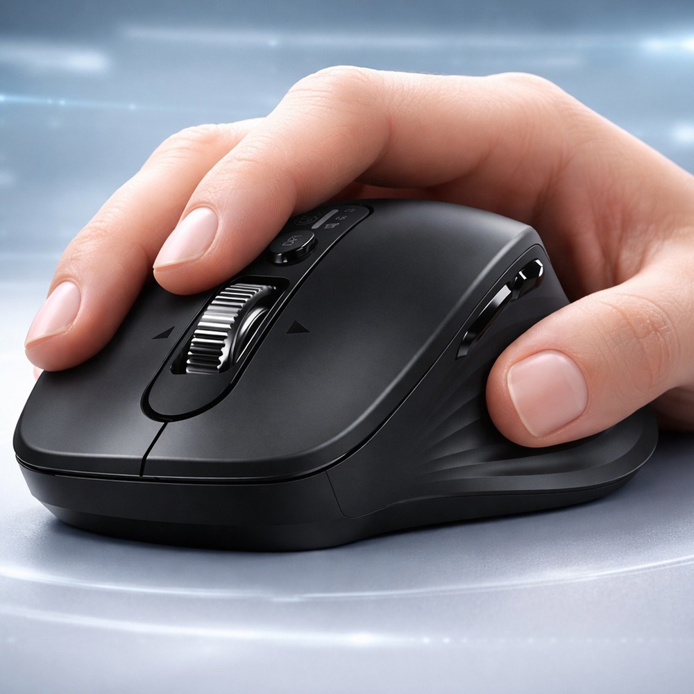 Mouse Ugreen M752, Conexiune 2.4G, USB, Ergonomic si Portabil, Bluetooth 5.4, 2.4Ghz, Rotita 4D, 1000-5000DPI, Negru Mouse Ugreen M752, Conexiune 2.4G, USB, Ergonomic si Portabil, Bluetooth 5.4, 2.4Ghz, Rotita 4D, 1000-5000DPI, Negru - imagine 3