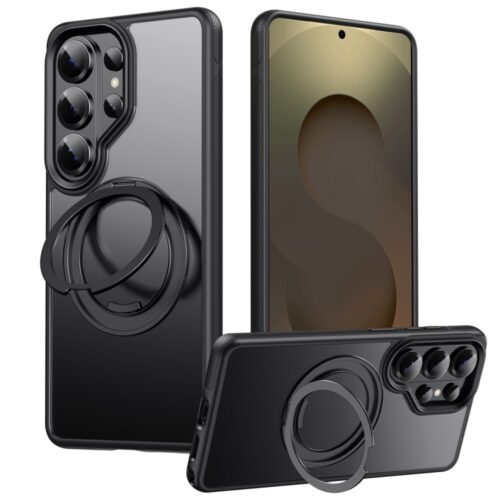 Husa Samsung S26 Ultra ProRing, Magnetica cu Stand Integrat, Compatibila MagSafe, Antisoc, Inel de Prindere, Incarcare Wireless, Protectie Camera, Antisoc, Negru
