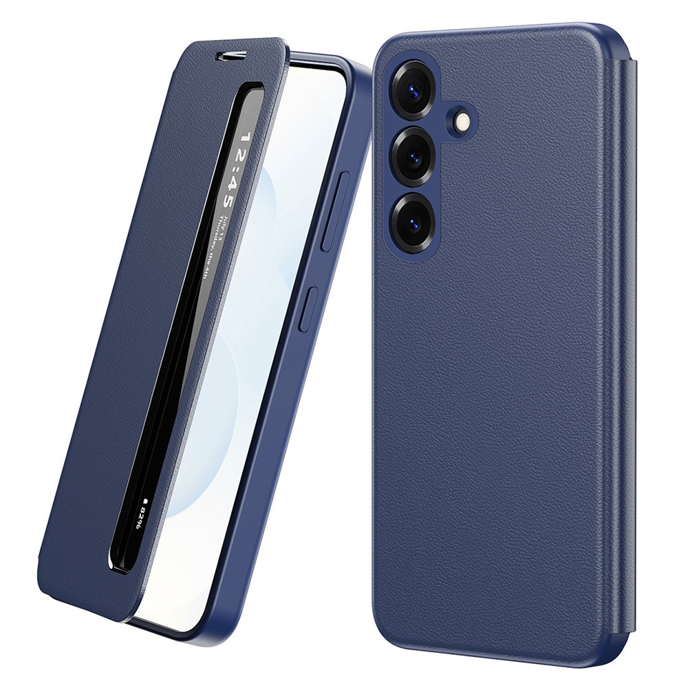 Husa Samsung Galaxy A57 Smart View Long Window din piele, Raspuns apel fara deschidere, Protectie 360°, Inchidere Magnetica, Protectie Sporita, Albastru Husa Samsung Galaxy A57 Smart View Long Window din piele, Raspuns apel fara deschidere, Protectie 360°, Inchidere Magnetica, Protectie Sporita, Albastru