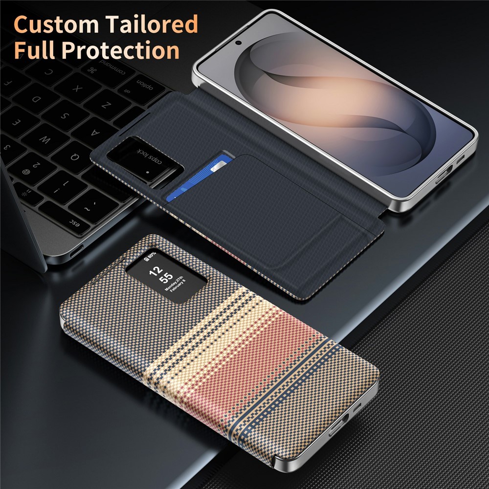 Husa Samsung Galaxy A57 Smart Gradient Wallet, Raspuns apel fara deschidere, Protectie 360°, Inchidere Magnetica, Protectie Camera, Protectie Sporita, Sunset, Maro Husa Samsung Galaxy A57 Smart Gradient Wallet, Raspuns apel fara deschidere, Protectie 360°, Inchidere Magnetica, Protectie Camera, Protectie Sporita, Sunset, Maro - imagine 3