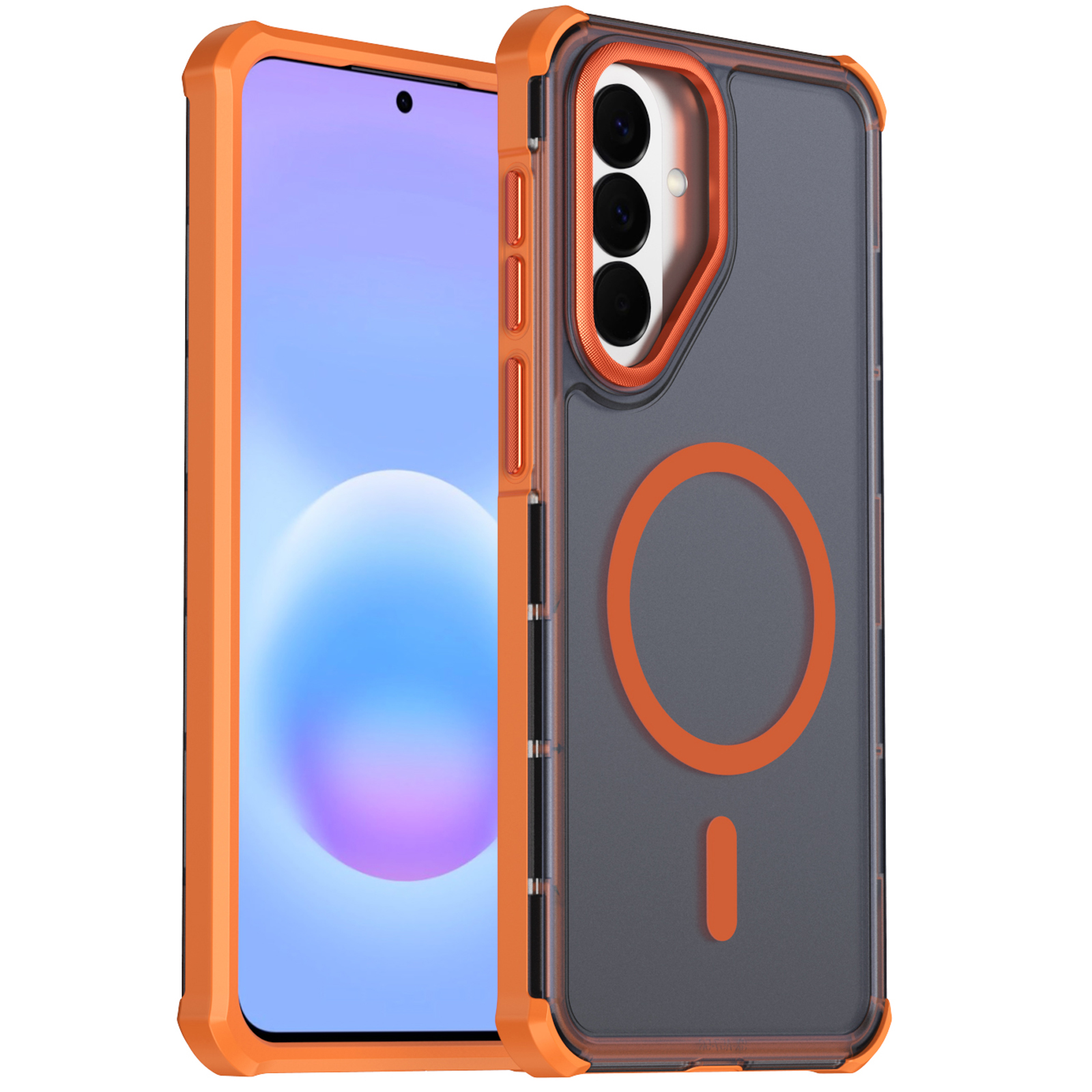 Husa Samsung Galaxy A57, MagDefense, Compatibila MagSafe, Soft Touch, Incarcare wireless, Calitate Premium, Protectie Camera, Antisoc, Portocaliu Husa Samsung Galaxy A57, MagDefense, Compatibila MagSafe, Soft Touch, Incarcare wireless, Calitate Premium, Protectie Camera, Antisoc, Portocaliu