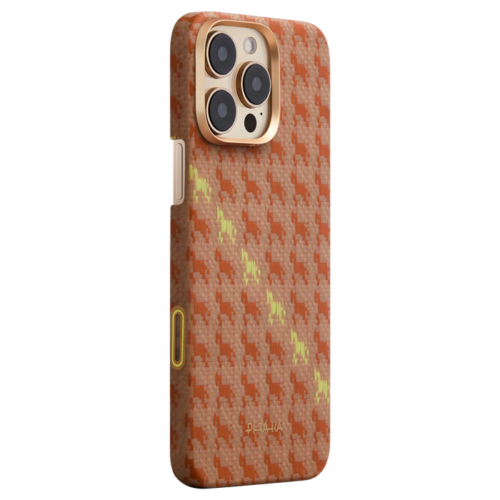 Husa Pitaka iPhone 16 Pro, Edge Case, Amber, PitaTap™, MagSafe, Ultra Slim