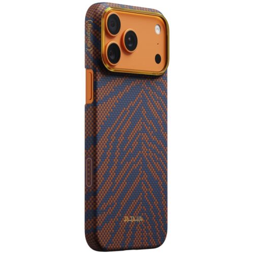 Husa Pitaka iPhone 17 Pro, Edge Case, Burning Orange, PitaTap™, MagSafe, Ultra Slim